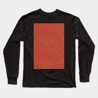 Abstract texture in terracotta and cream Long Sleeve T-Shirt